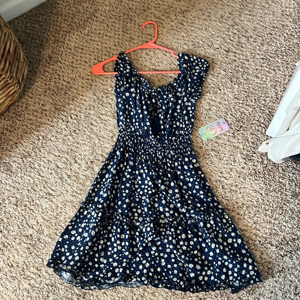 Justify new with tags Navy blue dress with flowers